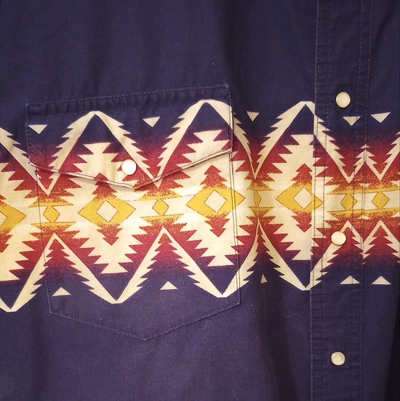 Rustler by Wrangler Men's Pearlsnap Button Down Shirt - Picture 2 of 5